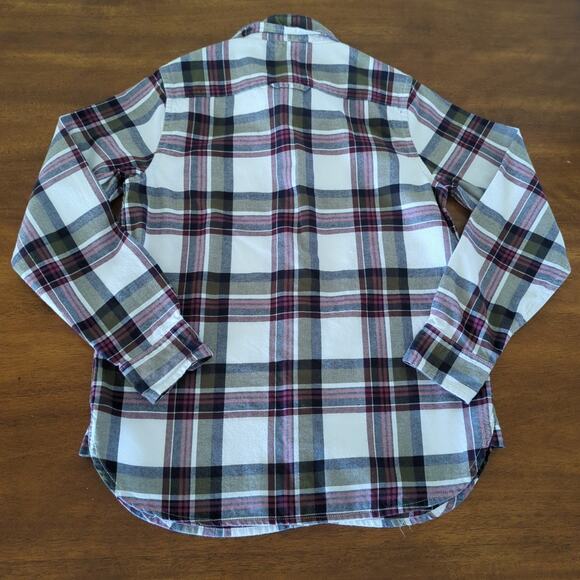 Janie & Jack boy's Plaid Brushed Twill long sleeve Button Down shirt size 8 GUC - Picture 6 of 7